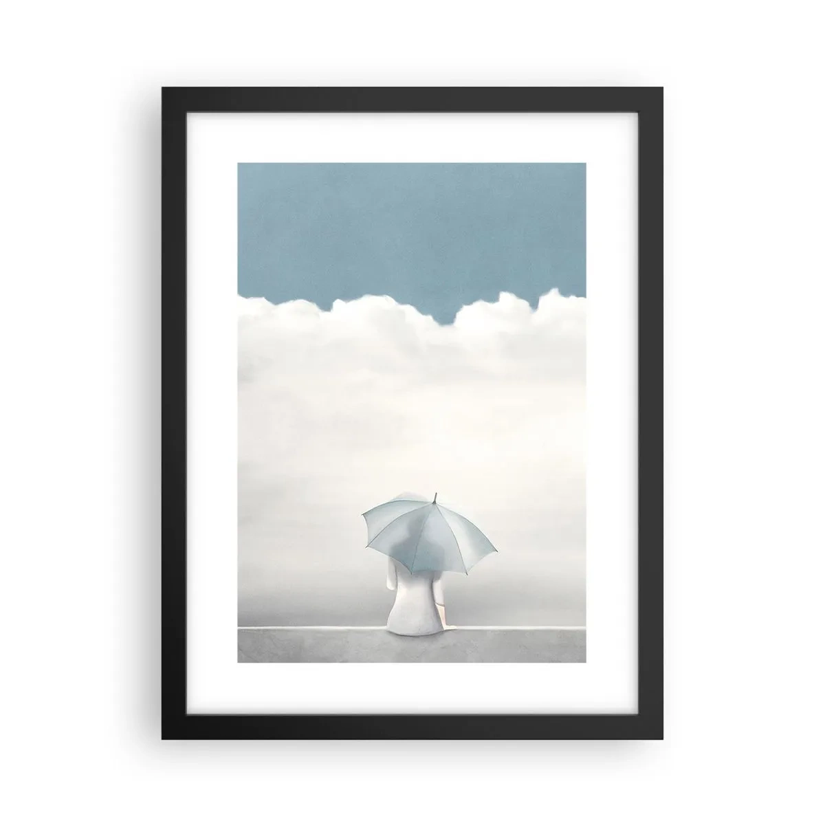 Affiche dans un cadre noir - Poster - Aux confins de la réalité et des rêves - 30x40 cm