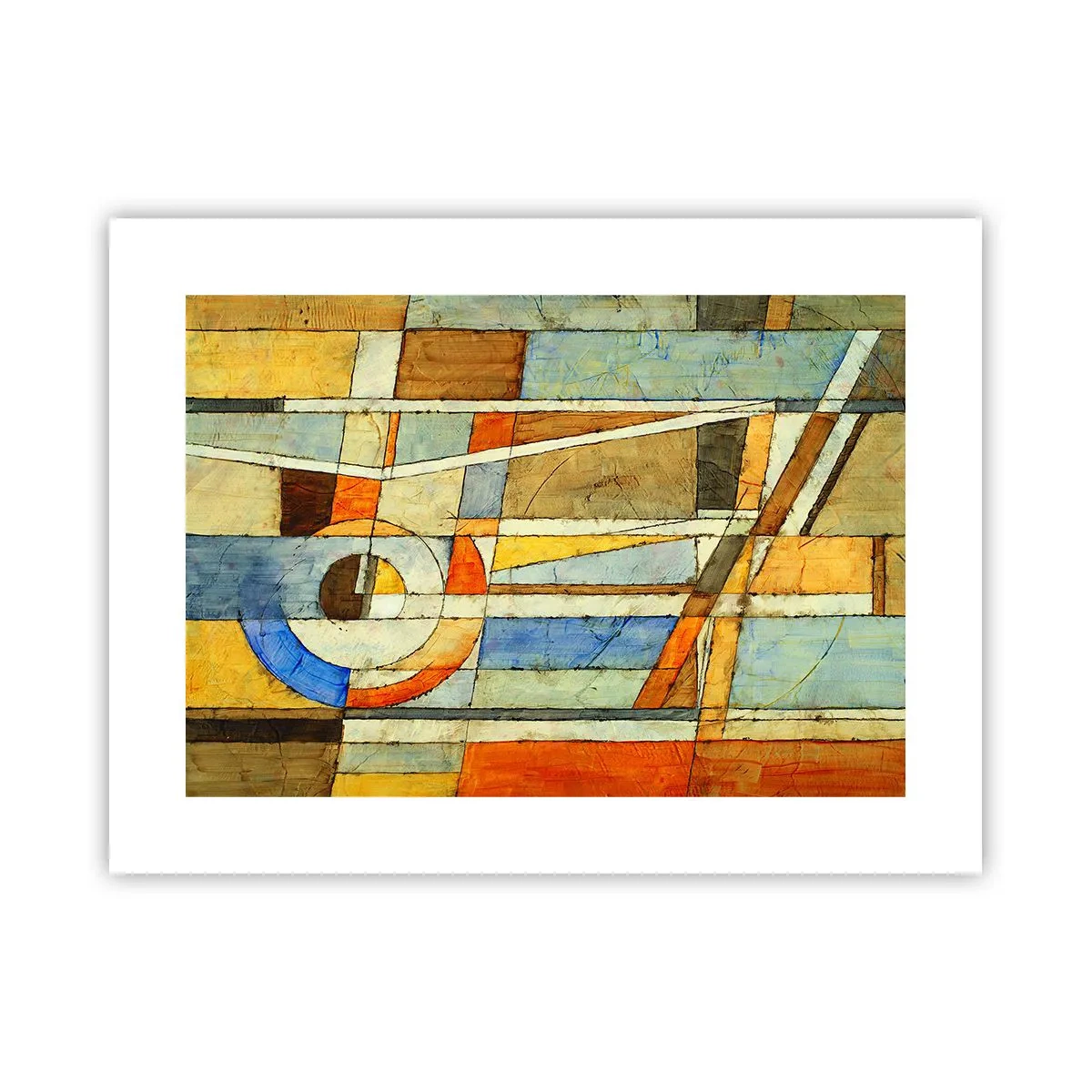 Affiche - Poster - Cubisme sur le chantier - 40x30 cm