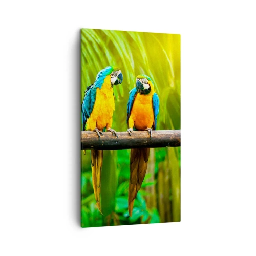 Impression sur toile - Image sur toile - Et avez-vous entendu qu'elle ...? - 45x80 cm