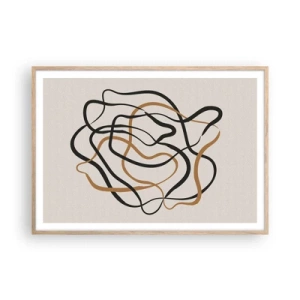 Affiche dans un chêne clair - Poster - Tout s'est mal déroulé - 100x70 cm