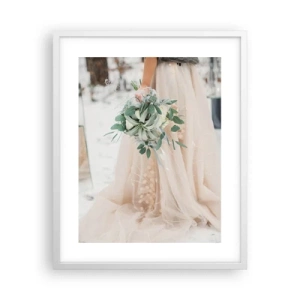 Affiche dans un cadre blanc - Poster - Et il vécurent longtemps et heureux - 40x50 cm