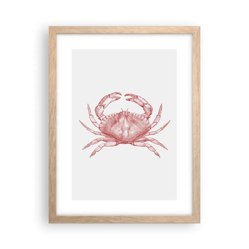 Affiche dans un chêne clair - Poster - Le crabe des crabes - 30x40 cm