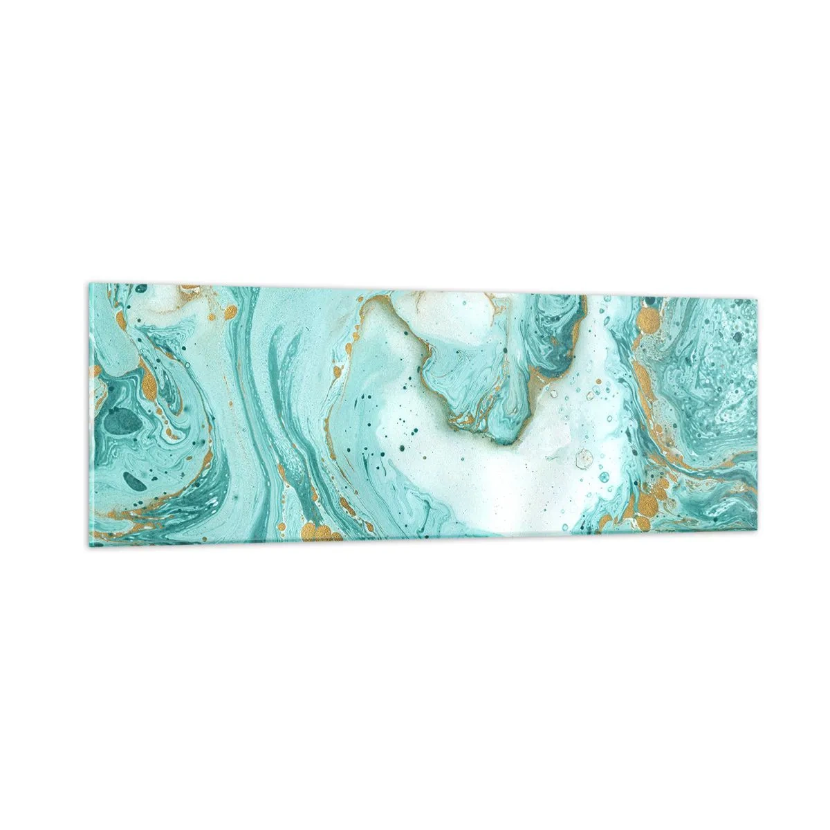 Impression sur verre - Image sur verre - Sous la grande vague de l'ère Edo - 90x30 cm