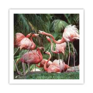 Affiche - Poster - Potins d'après-midi - 60x60 cm