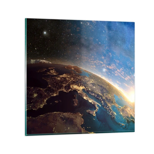 Impression sur verre - Image sur verre - Regardons-nous de loin - 50x50 cm