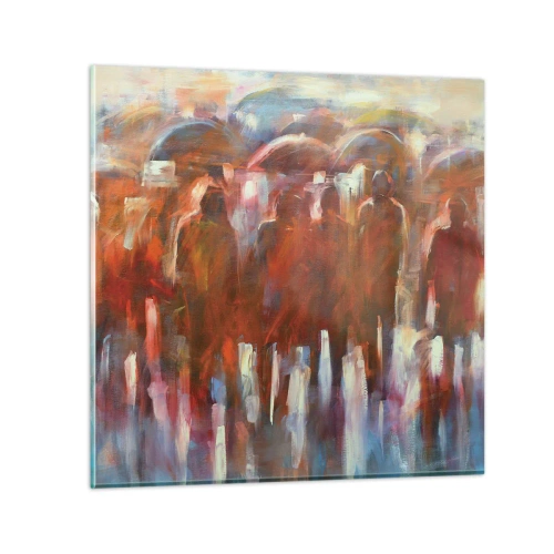 Impression sur verre - Image sur verre - Identiques sous la pluie et dans le brouillard - 70x70 cm