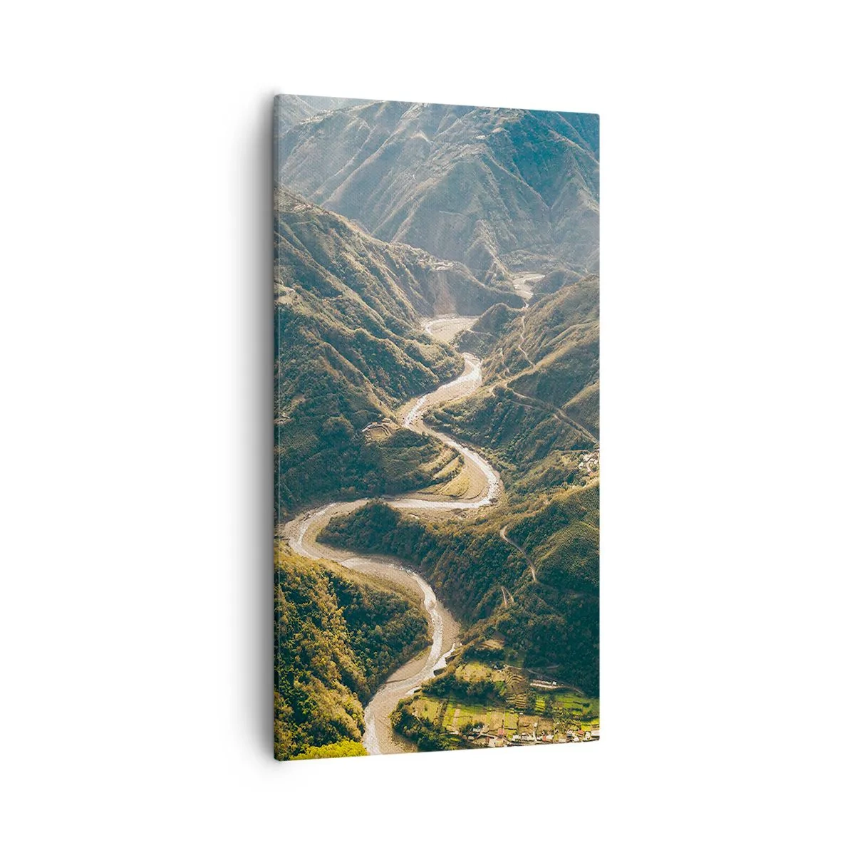 Impression sur toile - Image sur toile - Directement du coeur des montagnes - 55x100 cm