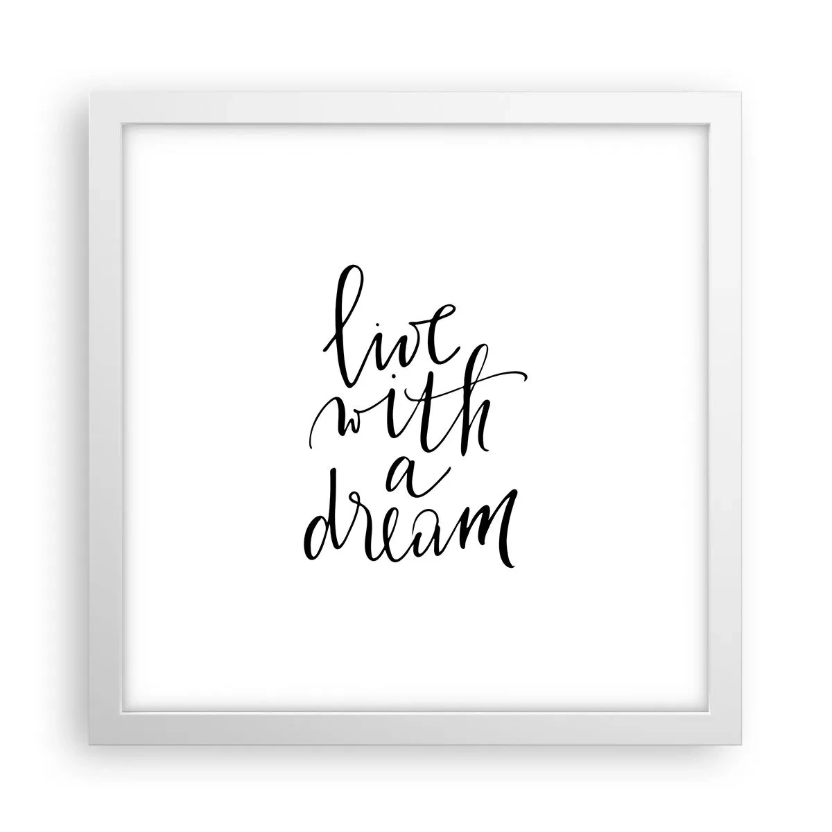 Affiche dans un cadre blanc - Poster - Bien sur - 30x30 cm