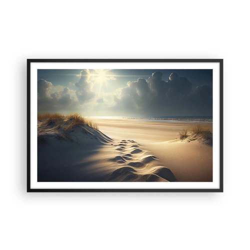 Affiche dans un cadre noir - Poster - Un paysage apaisant - 91x61 cm