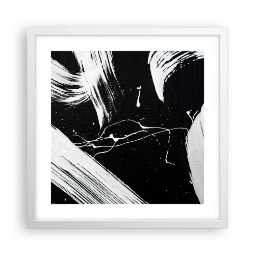 Affiche dans un cadre blanc - Poster - Briser les ténèbres - 40x40 cm