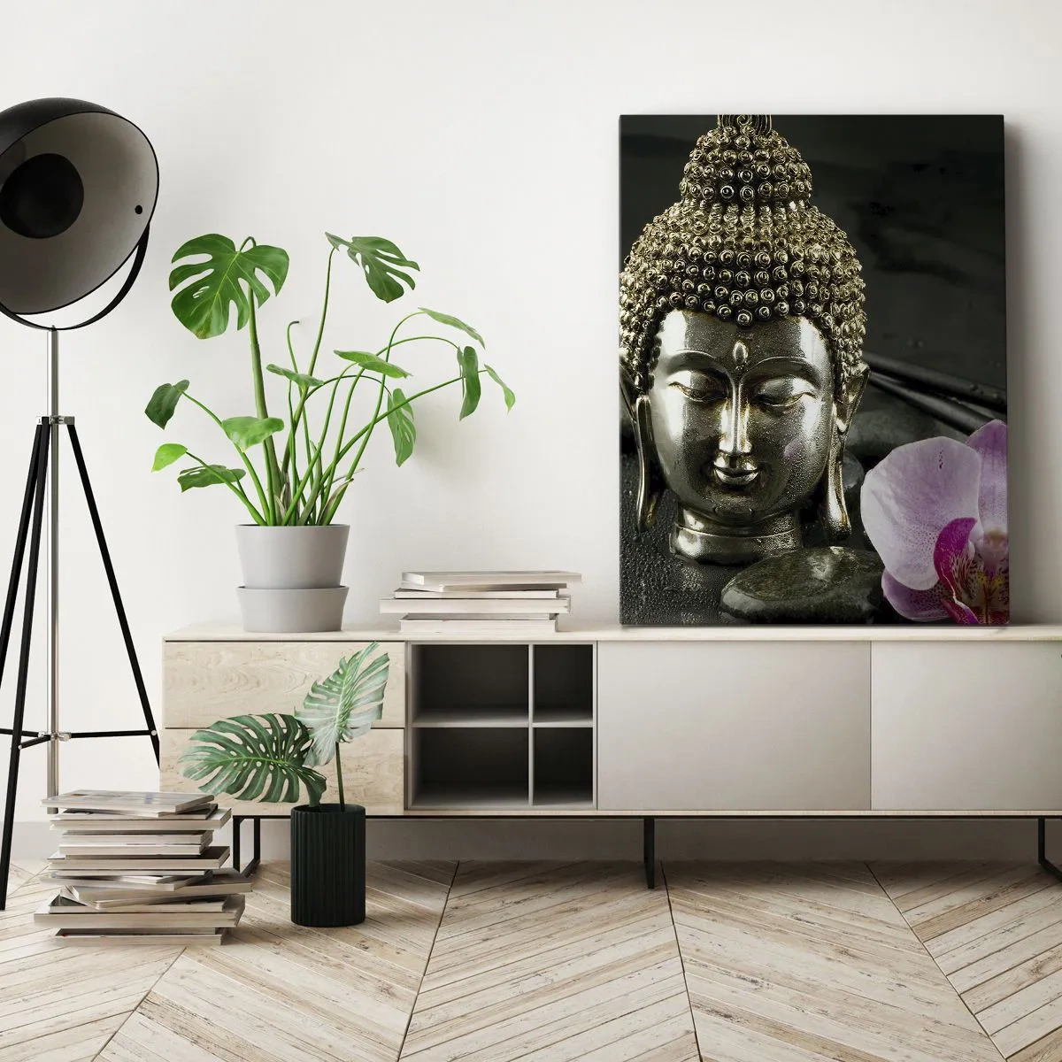 Impression sur toile - Image sur toile - Harmonie de la sagesse et de la beauté - 45x80 cm
