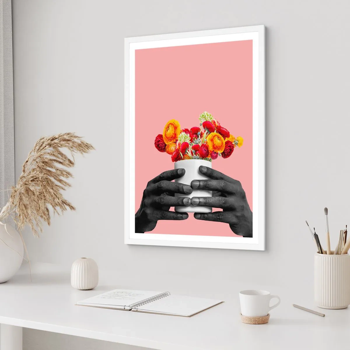 Affiche dans un cadre blanc - Poster - Apothéose de la vie - 70x100 cm