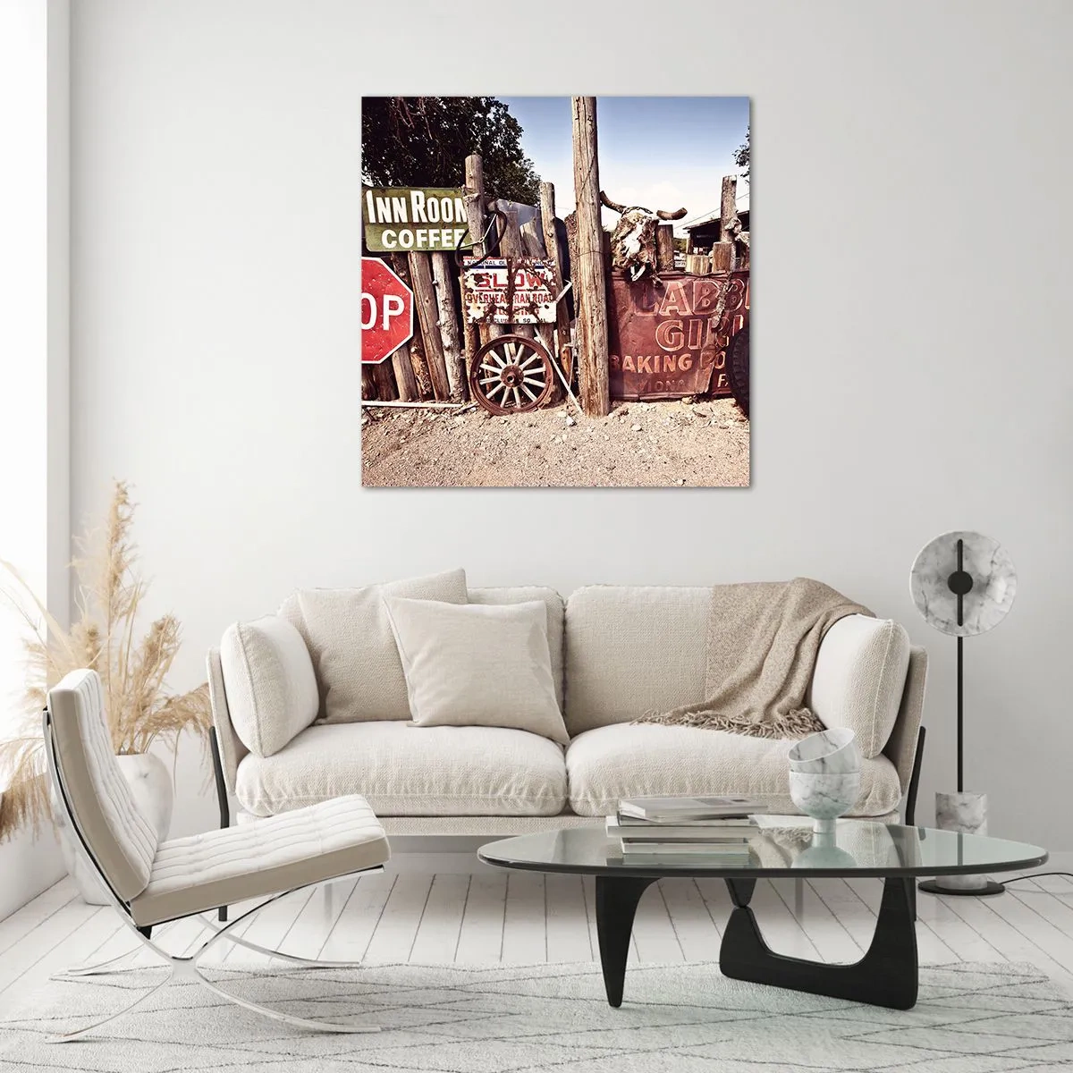 Impression sur verre - Image sur verre - Et le temps s'est arrêté - 60x60 cm