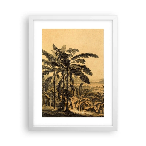Affiche dans un cadre blanc - Poster - Dans un climat colonial - 30x40 cm