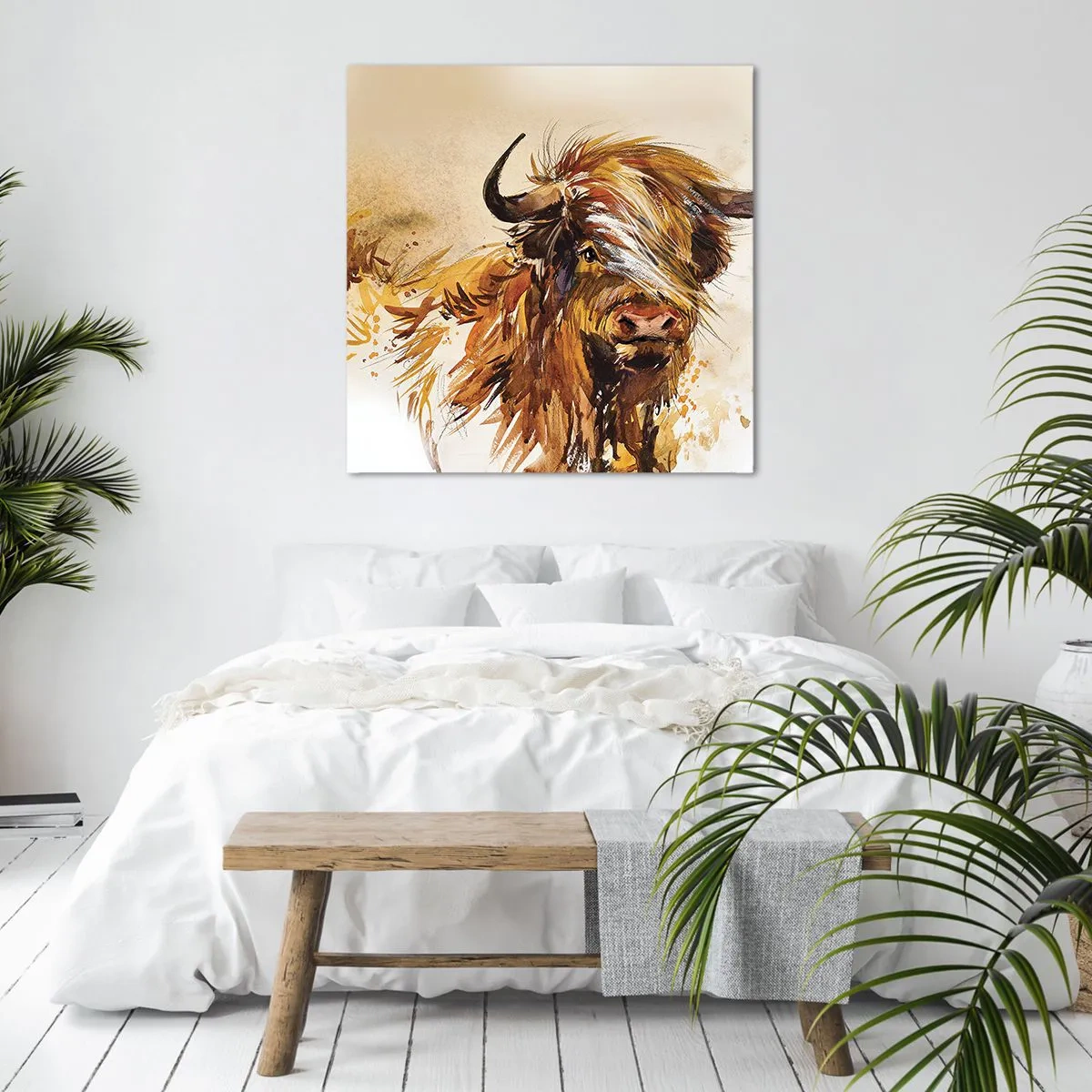 Impression sur toile - Image sur toile - Fierté du chasseur - 60x60 cm