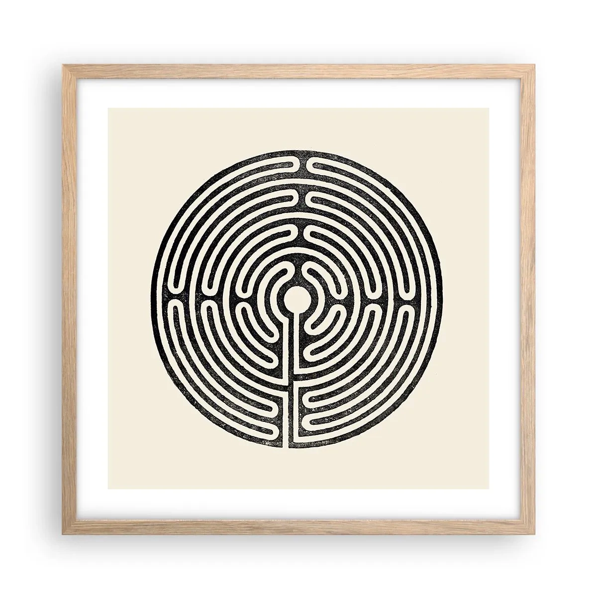 Affiche dans un chêne clair - Poster - Ordre mystérieux - 50x50 cm