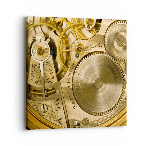 Impression sur toile - Image sur toile - Marcher avec son temps - 30x30 cm