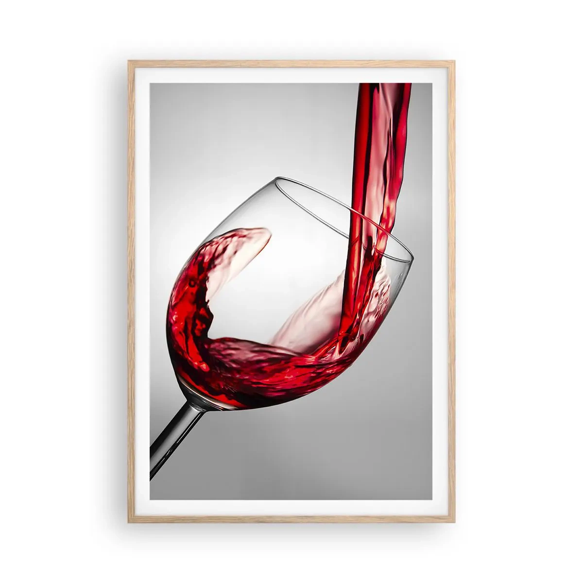 Affiche dans un chêne clair - Poster - Nuance - mouvement - son - 70x100 cm