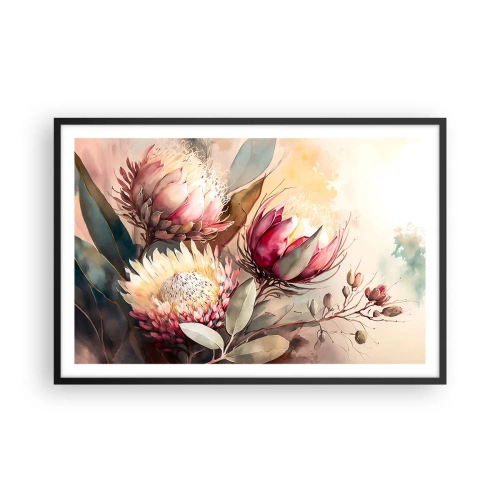 Affiche dans un cadre noir - Poster - De profil et de face - 91x61 cm