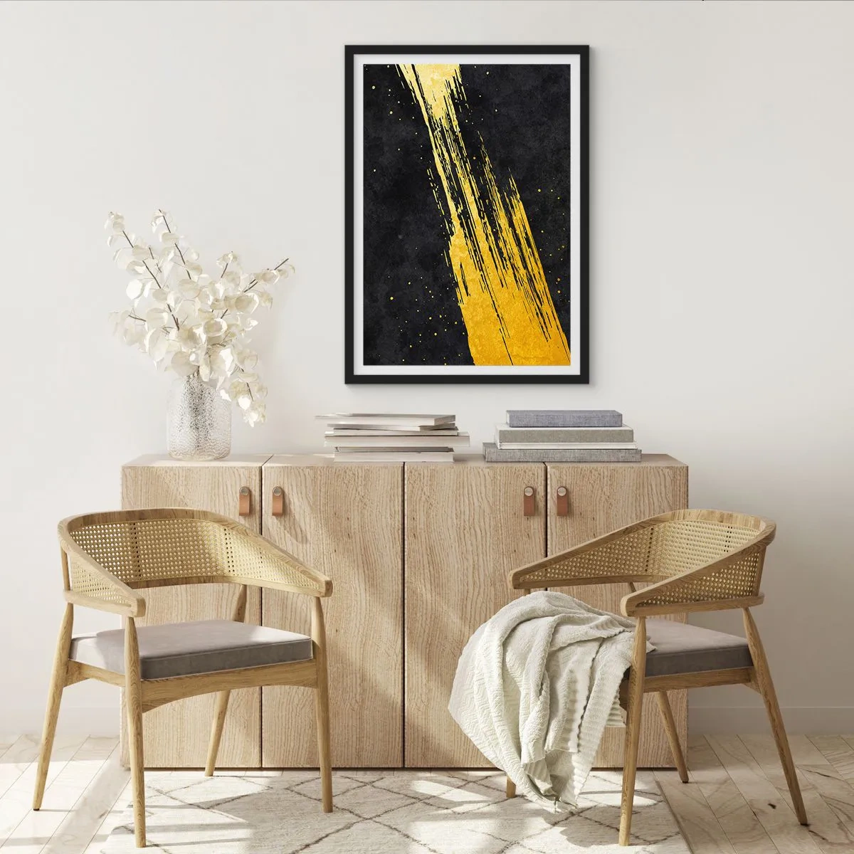 Affiche dans un cadre noir - Poster - Sautez dans l'hyperespace - 61x91 cm