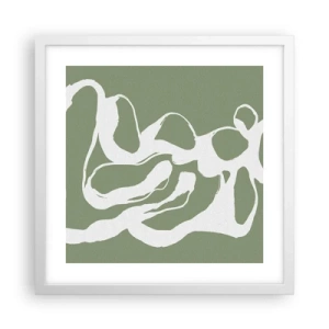 Affiche dans un cadre blanc - Poster - L'appel de l'espace - 40x40 cm