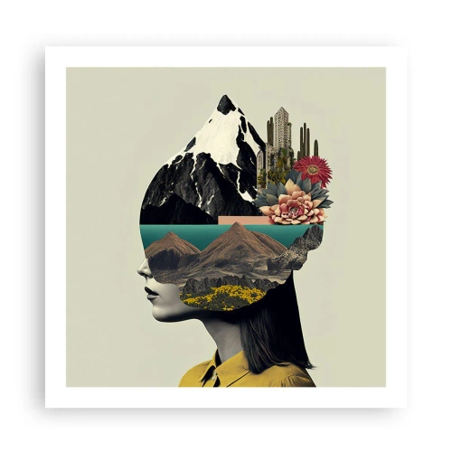 Affiche - Poster - La femme – toujours un mystère - 60x60 cm