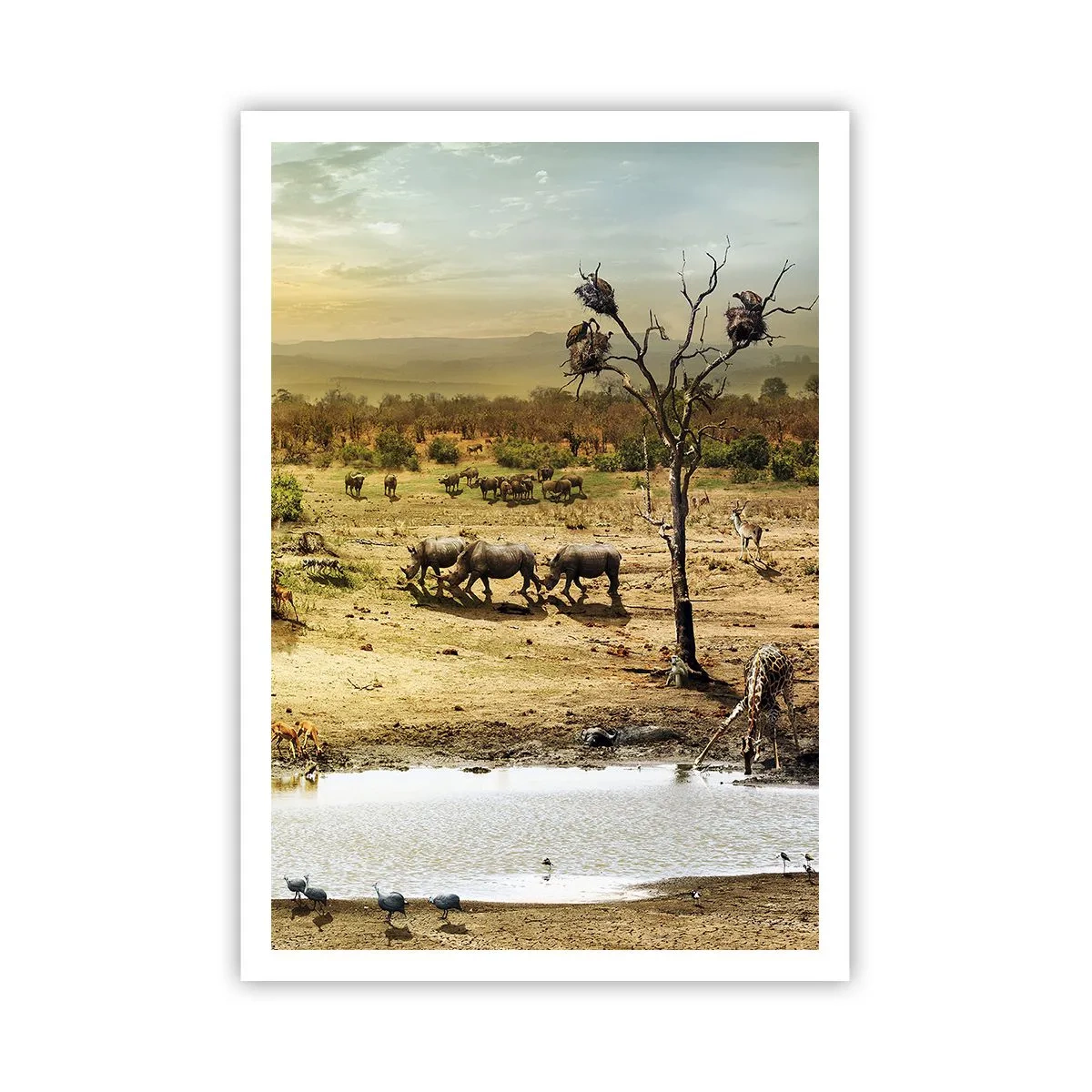 Affiche - Poster - "Et d'Eden coulait une rivière..." - 70x100 cm