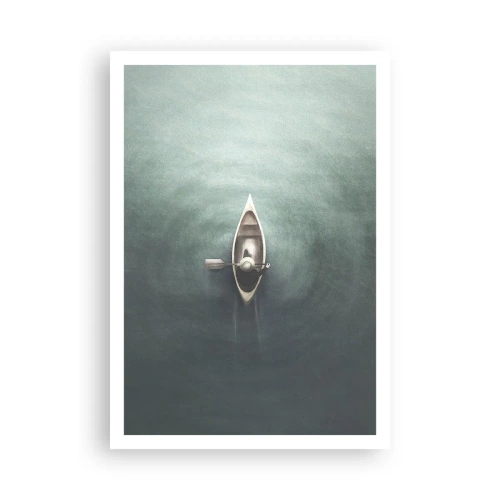 Affiche - Poster - À travers le lac de la lune - 70x100 cm