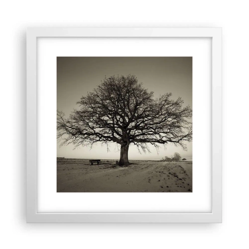 Affiche dans un cadre blanc - Poster - D'ici à l'éternité - 30x30 cm