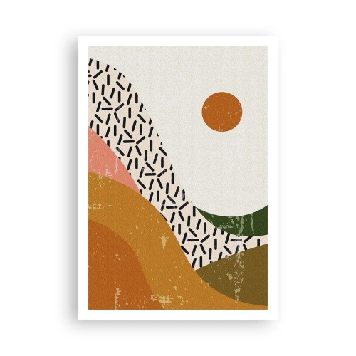 Affiche - Poster - Abstraction solaire - 70x100 cm