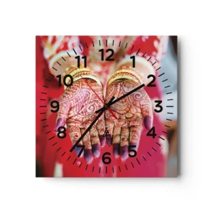 Horloge murale - Pendule murale - Prêt à saisir votre chance - 40x40 cm