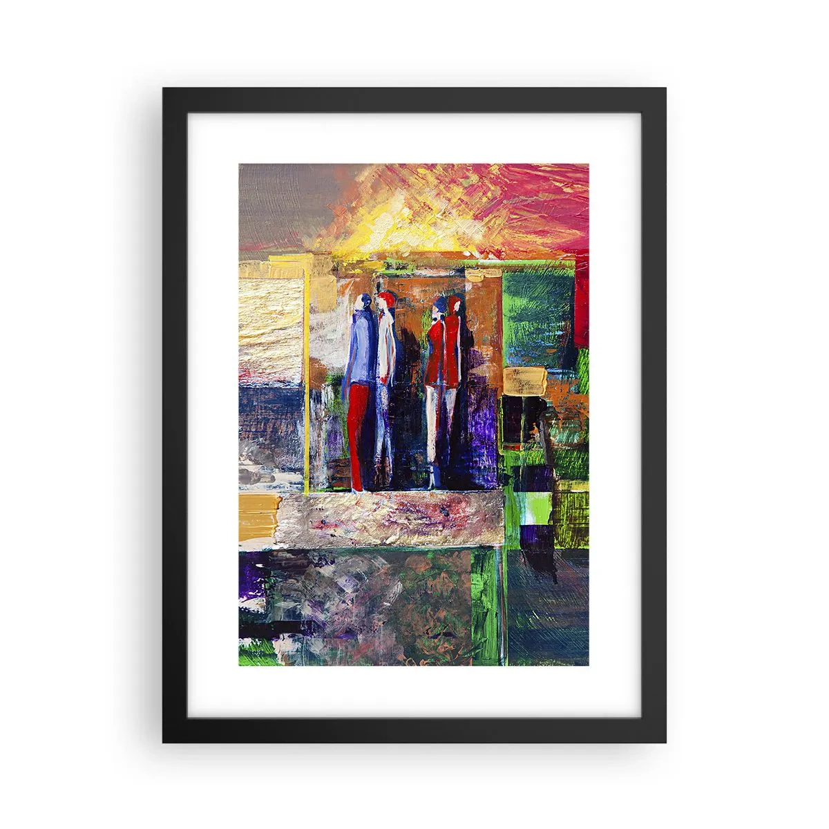 Affiche dans un cadre noir - Poster - Relations et émotions - 30x40 cm