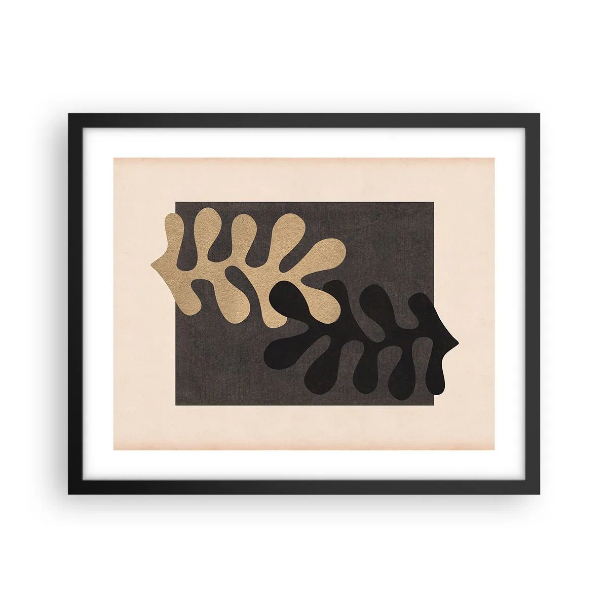Affiche dans un cadre noir - Poster - Absence et complément - 50x40 cm