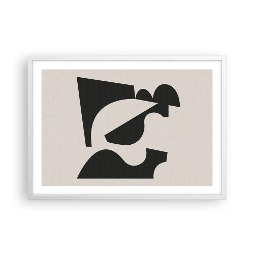 Affiche dans un cadre blanc - Poster - À monter soi-même - 70x50 cm