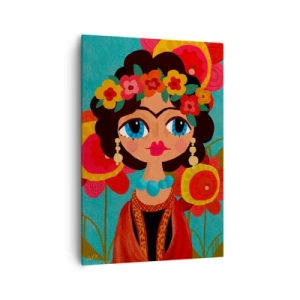 Impression sur toile - Image sur toile - Mademoiselle coquelicot - 70x100 cm