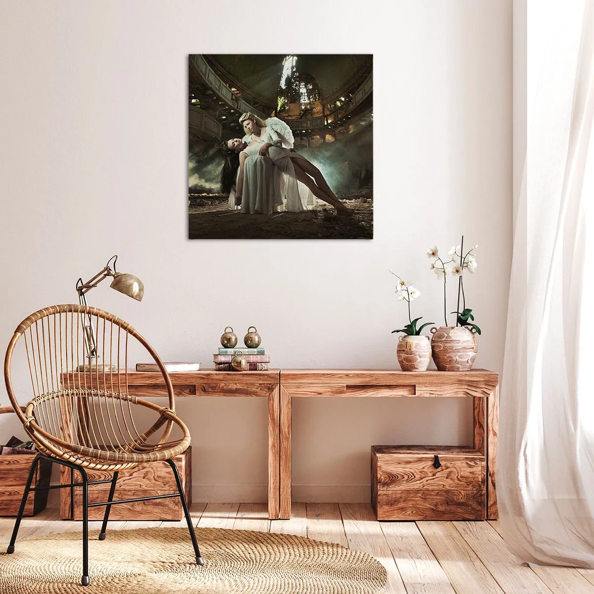 Impression sur toile - Image sur toile - L'esprit du théâtre ancien - 60x60 cm