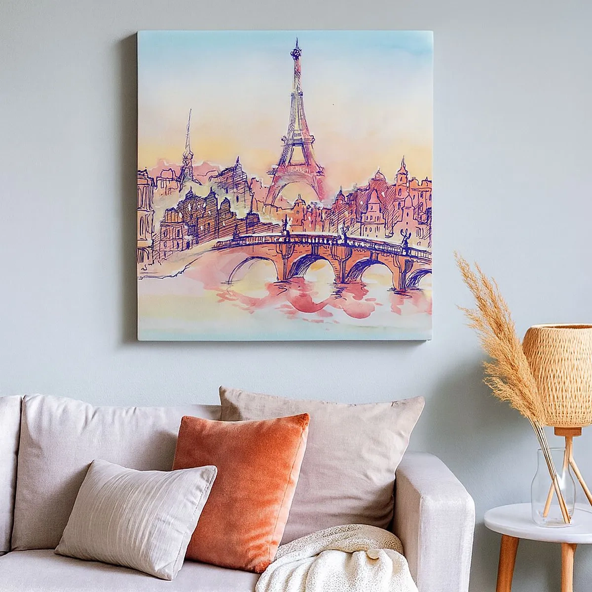 Impression sur toile - Image sur toile - La seule ville de ce type au monde - 30x30 cm