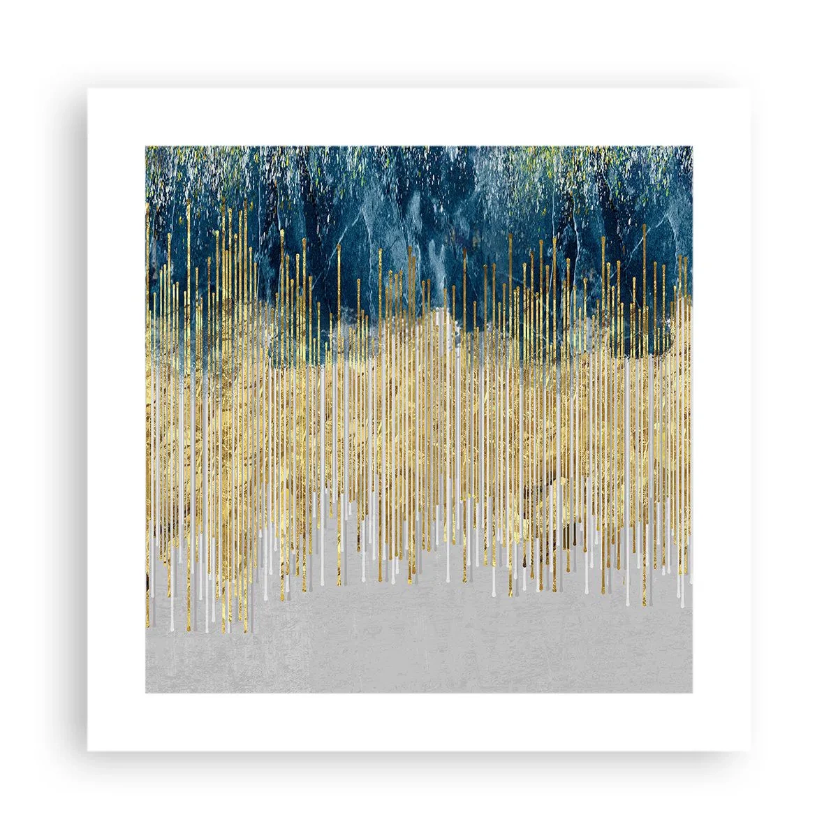 Affiche - Poster - Bordure dorée - 40x40 cm