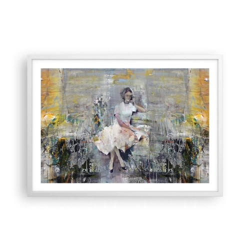 Affiche dans un cadre blanc - Poster - Classique et moderne - 70x50 cm