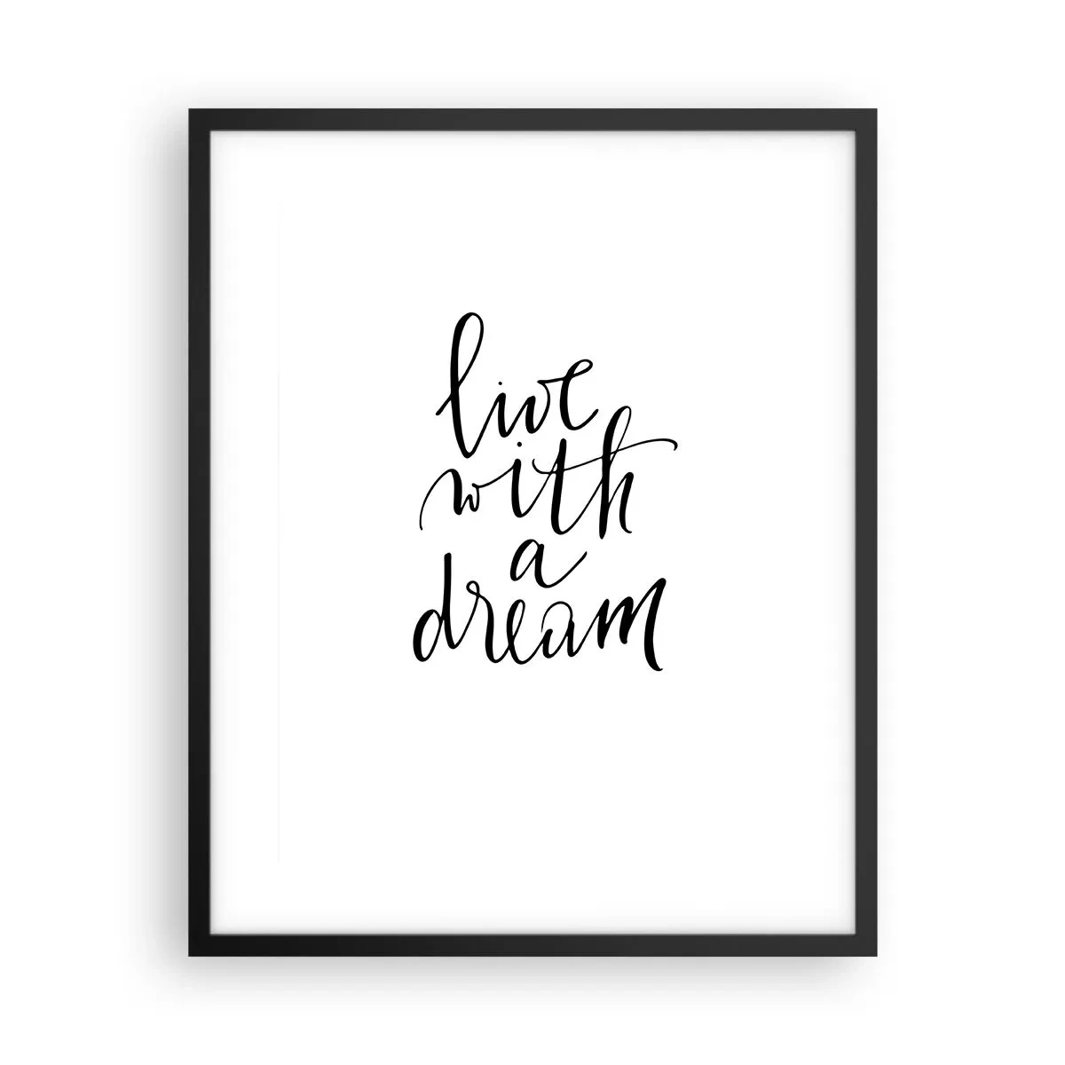 Affiche dans un cadre noir - Poster - Bien sur - 40x50 cm