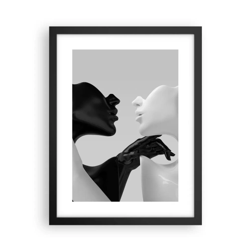 Affiche dans un cadre noir - Poster - Attraction - désir - 30x40 cm
