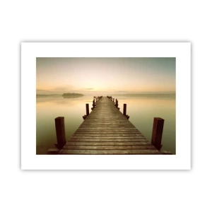 Affiche - Poster - L'aube, les premières lueurs, le jour  - 40x30 cm