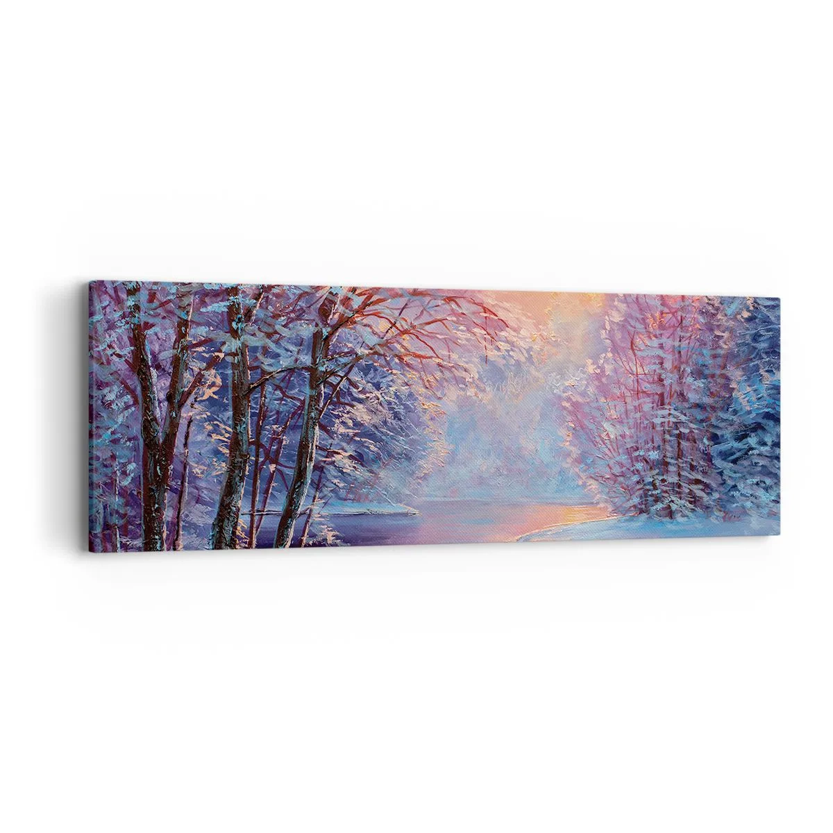 Impression sur toile - Image sur toile - Couleurs d'hiver - 90x30 cm