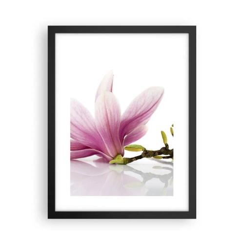 Affiche dans un cadre noir - Poster - Délicat comme une brise de printemps - 30x40 cm