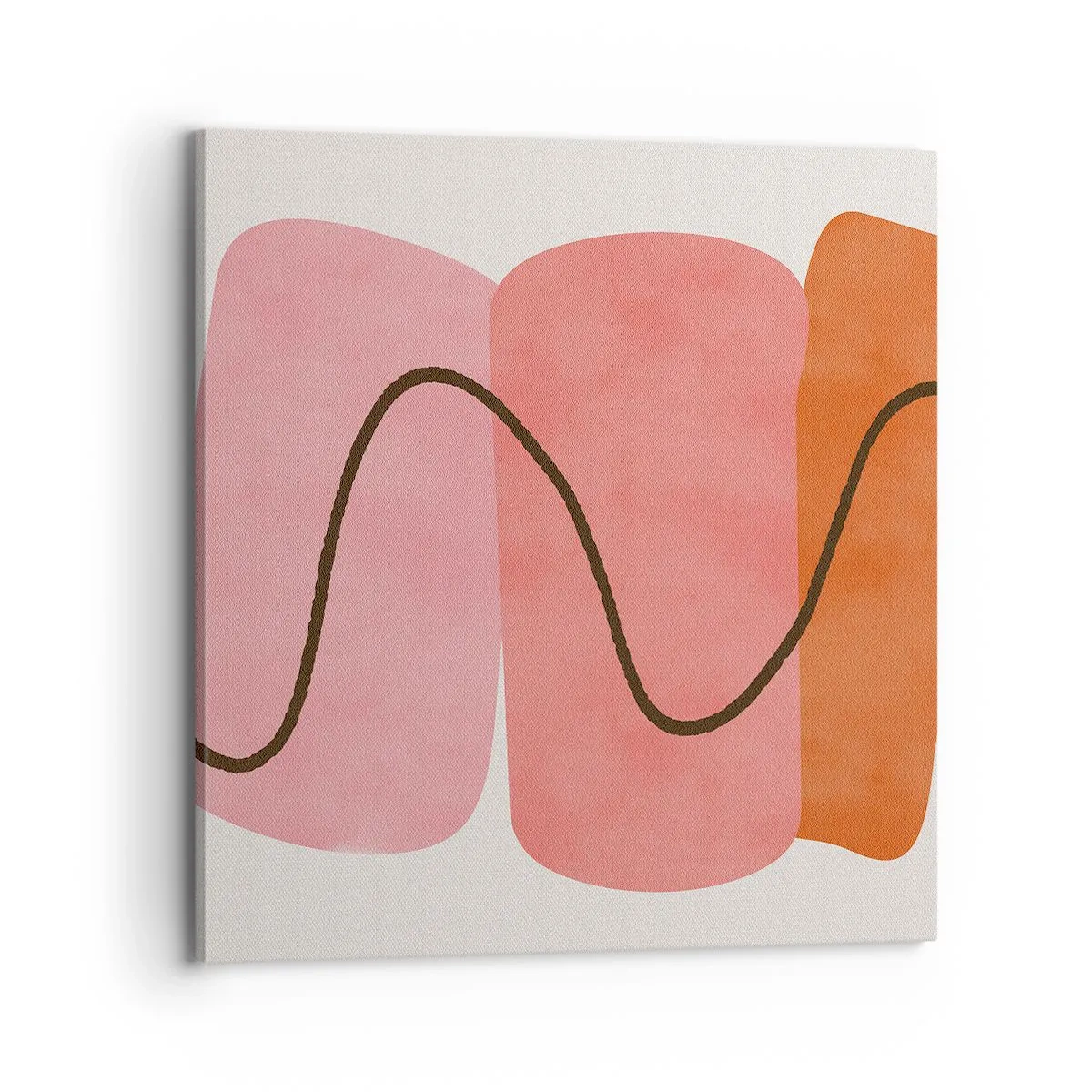 Impression sur toile - Image sur toile - mouvement doux des formes - 70x70 cm