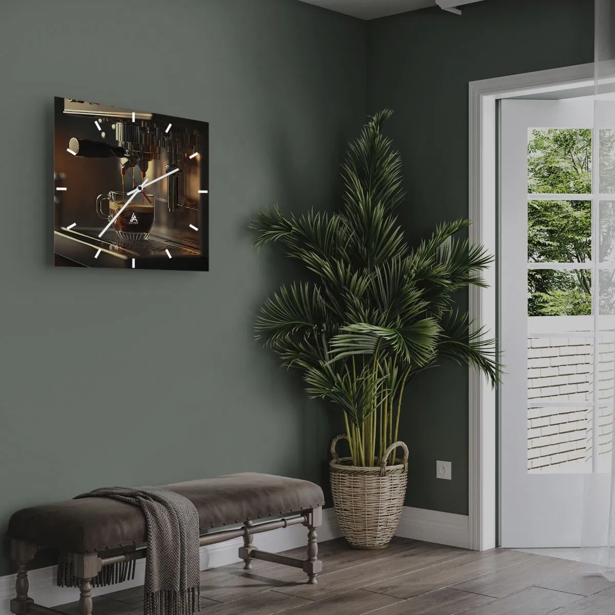 Horloge murale - Pendule murale - Un mélange sensuel - 30x30 cm