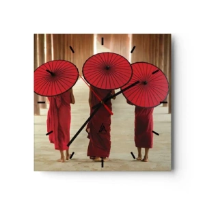 Horloge murale - Pendule murale - Sur la route du pays pure - 40x40 cm