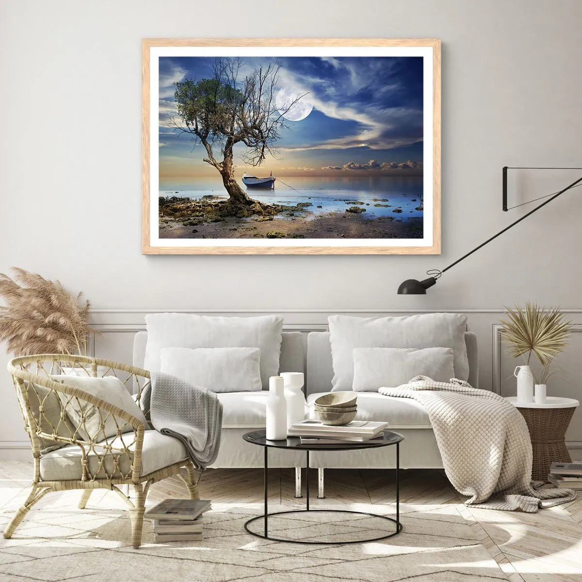 Affiche dans un chêne clair - Poster - Est-ce la fin ou le début ? - 100x70 cm