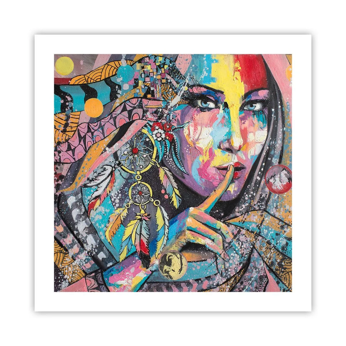 Affiche - Poster - Taisez-vous jusqu'à ce que vous compreniez - 50x50 cm