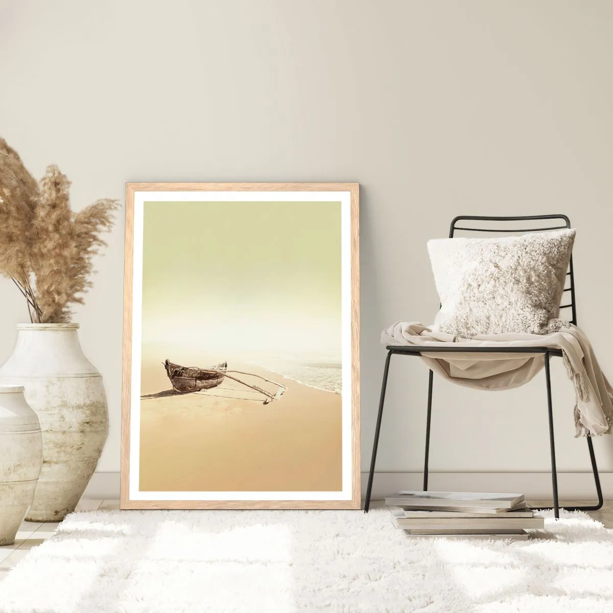 Affiche dans un chêne clair - Poster - Mémoire des mers du sud - 30x40 cm